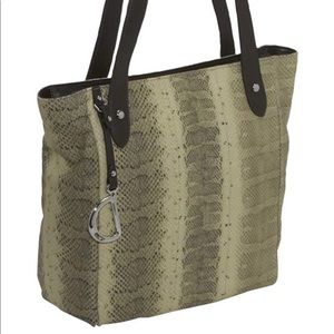 Ralph Lauren Putnum Tote snakeskin NWT